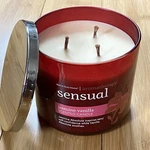 Bath & Body Works Aromatherapy Sensual Jasmine Vanilla 14.5OZ 3-WICK Candle 411G. Fixed Price $124.46.