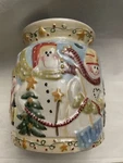 Yankee Candle Ceramic Christmas Holiday Snowman Wax Tart Warmer Burner 5 Tall. Fixed Price $14.00.