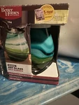 Better Homes And Gardens Art Glass Wax Warmer New In Box Blues Greens. Fixed Price $23.85.