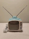 Scentsy Telly Retro Television W/antenna Wax Warmer Retired Htf. Fixed Price $45.99.