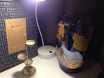 Partylite Whirling Leaves Hurricane Tealight Candle Holder New Box Rare. Fixed Price $59.99.