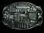 TH09136 *nos* Vintage 1986 **american Historical** (railroad) Belt Buckle. Fixed Price $25.00.