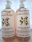 Crabtree & Evelyn Vanilla Shea Butter Bath Shower Gel 16.9 Fl Oz Lot Of 2. Fixed Price $32.50.