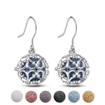 Infuseu Lava Rock Diffuser Earrings Dangle For Women Essential Oils, Filigree.... Fixed Price $30.46.