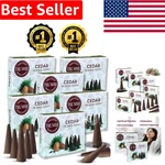 Pack Of Cedar Incense Cones - 60 Soothing Dhoop For Calming Ambiance. Fixed Price $42.12.