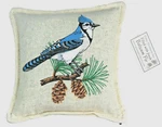 Paine's Balsam Fir Pillow 6X6 Blue Jay Screen Printed Sachet Pinecone Bird. Fixed Price $21.50.