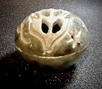 Hand Crafted Stone Incense Holder With Artist's Engraving. Fixed Price $19.95.