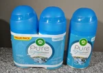 (3) Air Wick Pure Odorprotect Automatic Spray Refill - Fresh Waters New. Fixed Price $22.00.