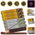 Natural White Sage & Palo Santo Incense Set For Smudging - 60 Sticks Included. Fixed Price $28.79.