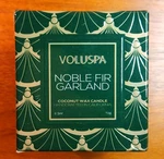 Voluspa Noble Fir Garland Candle 2.5OZ. Mini New Box. Fixed Price $18.95.