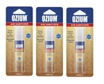 3 Ozium Air Sanitizers Vanilla Scent Cleans You Breathe & Eliminates Odors. Fixed Price $24.99.