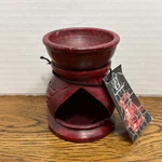 Soapstone Hand Carved Aromatherapy Wax Oil Tealight Candle Burner India 4" 3". Fixed Price $18.50.