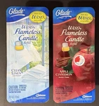 Lot Of 2 Glade Wisp Flameless Candle Refills Orchid Oasis & Apple Cinnamon New. Fixed Price $11.99.