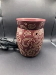 Scentsy Free Spirit Wax Warmer Full Size Ceramic Bohemian Bandana Retired. Fixed Price $24.90.