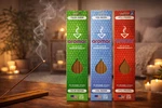 Aromar Hand-dipped Incense Made Usa, Multi-scents 1, 3 & 6 Packs. Fixed Price $6.95.