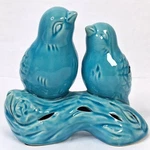 Gc Naturals Ceramic Birds Potpourri Sachet Holder Turquoise Blue Love Decor. Fixed Price $19.95.