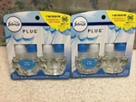 2X Febreze 2-PACK Dual Linen & Sky Scented Oil Plug Refill .87 Fl. Oz. New. Fixed Price $23.90.