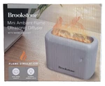 Nib Brookstone Ambient Flame Ultrasonic Diffuser With Warm Led Light - Greige. Fixed Price $20.00.
