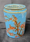 Scentsy Premium Full Size Cylinder Warmer "cherry Tree Retired Tested Blue. Fixed Price $24.26.