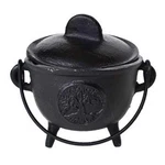 Azuregreen Home Fragrance Incense Holder Cauldrons Tree Of Life Cast Black. Fixed Price $33.99.
