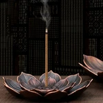 1PC Bronze Alloy Lotus Incense Burner Plate Stick Holder Censer - New. Fixed Price $10.47.