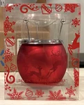 Slatkin & Co. Dancing Tealight Oil Warmer Frosted Reindeer Christmas New Boxed. Fixed Price $9.75.