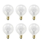 Etwincoo Wax Warmer Light Bulbs, G50 25 Watt For 6 Count (pack Of 1), Clear. Fixed Price $14.14.