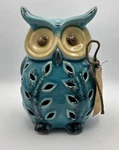 Ceramic Owl Lemongrass Scented Sachet Gc Home Decor Naturals Crackle Finish 2016. Fixed Price $12.98.