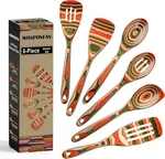 Wooden Spoons For Cooking, Wosponfan Kitchen Utensils Set, Pakkawood. Fixed Price $49.93.