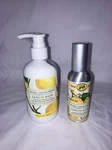 Michel Design Works Lemon Basil Room Spray Metal Canister & Hand Body Lotion New. Fixed Price $39.99.