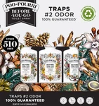 New Poo Pourri Toilet Spray Pack 3.4 Oz Each- Made With Essential Oils Plant. Fixed Price $27.99.