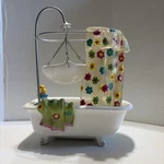 Yankee Candle Bathtub Hanging Tart Warmer Retired Htf Rare With Flaw .. Fixed Price $54.05.