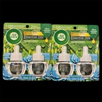 2X Twin Packs Air Wick Blue Agave & Bamboo Essential Oils Plug-in Refill 4 Total. Fixed Price $10.00.