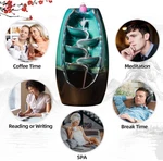 Waterfall Backflow Incense Holder *** Ceramic Burner With 100 Cones. Fixed Price $21.00.