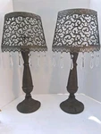 Vintage Candle Lamps; Scroll Work Design; Crystal Detail Accents. Fixed Price $28.97.
