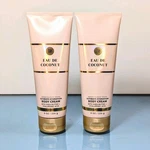 2X Bath & Body Works Eau De Coconut Milk Vanilla Sandalwood Tropical Lily Cream. Fixed Price $29.99.