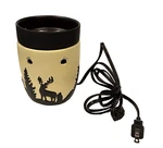 Scentsy Yukon Moose Woods Trees Silhouette Wax Warmer Retired Lodge Cabin Bulb. Fixed Price $33.99.