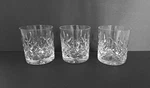 Set Of High Quality Barski Plaza Crystal Old Double Fashioned Glasses 3/4". Fixed Price $65.00.