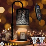 Electric Candle Warmer Lamp Flameless Aromatherapy Adjustable Brightness Timer. Fixed Price $33.07.