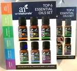 Artnaturals Top 6 Essential Oils Set Piece .33 Fl Oz (10 Ml) Ea Lot Of 2. Fixed Price $12.79.