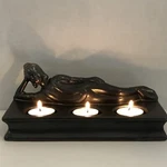 Tabletop Reclining Buddha Tea Candle Holder Home Decor. Fixed Price $18.50.