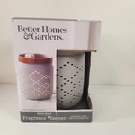 Better Homes & Gardens Plug In Gray Pierced Quilted Ceramic Wax Fragrance Warmer. Fixed Price $17.99.