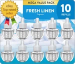 Plug Scented Refill 10CT Linen Air Freshener Essential Oils. Fixed Price $29.99.