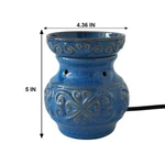 Hosley 5 High Blue Ceramic Electric Warmer Ideal Gift For Wedding, Aromatherapy. Fixed Price $21.99.