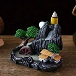 1PC Waterfall Incense Burner,backflow Holder Mountain Tower. Fixed Price $12.00.