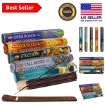 Cleansing Incense Sticks Gift Set - 5 Success Scents & Holder For Positive Vibes. Fixed Price $23.16.