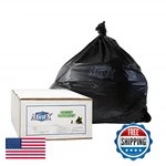 Mint-x Rodent Repellent Trash Bags, 1.3 Mil, 58X38", Black, 100-PACK. Fixed Price $67.27.