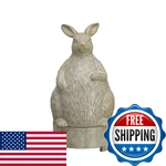 Creative Co-op Stoneware Rabbit Oil Diffuser With Timer, Cream Ceramic. Fixed Price $55.73.