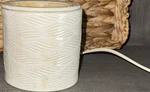 White Ceramic Electric Oil Wax Warmer Plug-in Matte Wavy Bowl Home Fragrance. Fixed Price $13.50.