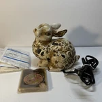 Scenterrific Rabbit Fragrance Warmer Light Westinghouse Rustic Bunny Flowers. Fixed Price $25.00.